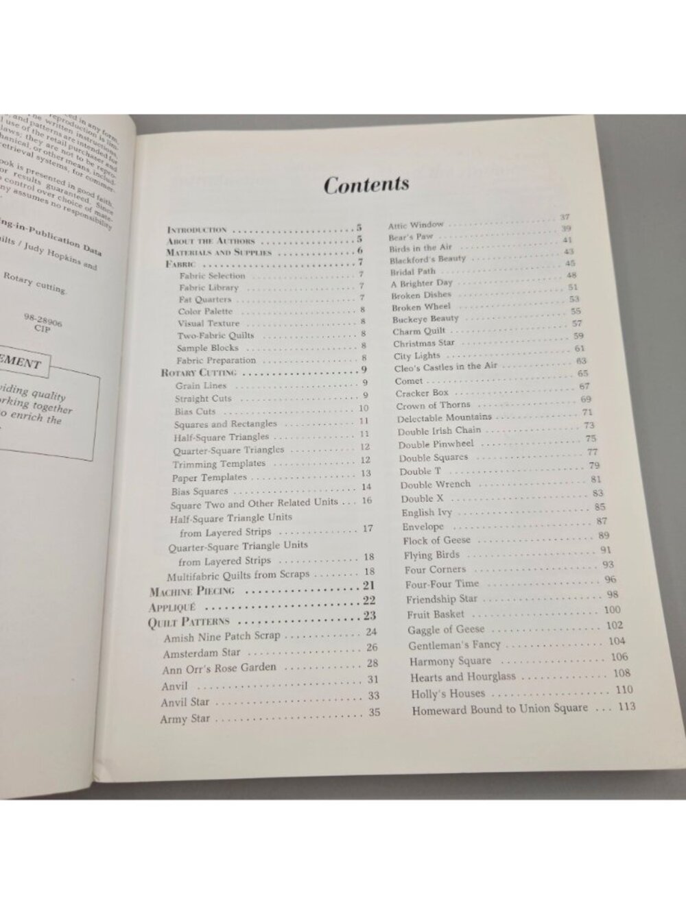 101 Fabulous Rotary-Cut Quilts Book By Judy Hopkins & Nancy J Martin Softcover - Picture 4 of 12